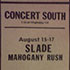 Concert South schedule